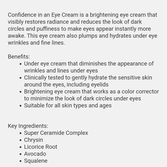 SAMPLE SZ. IT COSMETICS CONFIDENCE IN AN EYE CREAM - Picture 8 of 8